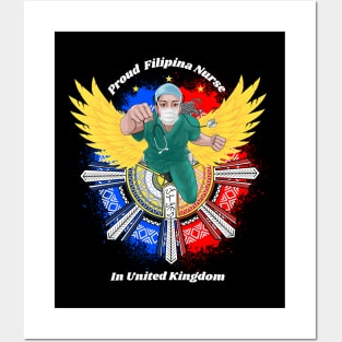 Proud Filipina Nurse in United Kingdom Posters and Art